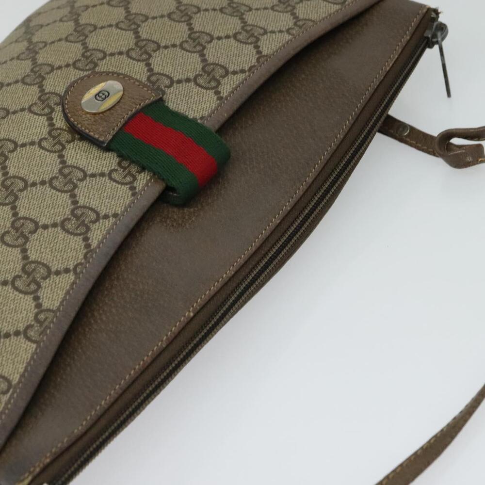 GUCCI GG Supreme Web Sherry Line Shoulder Bag Pvc Beige 904 02 026 - Picture 6 of 16